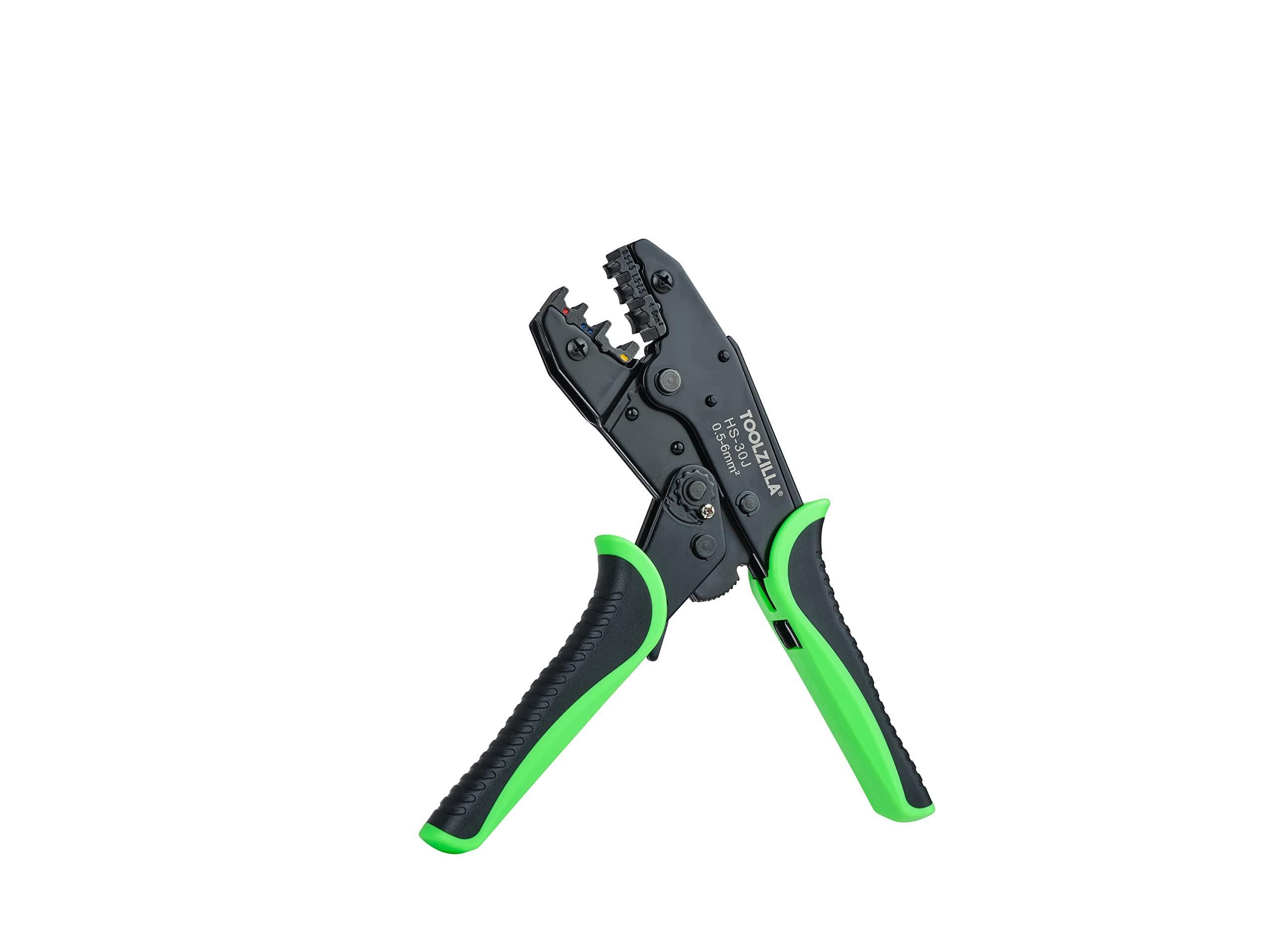 Cable Crimping Tool Heavy Duty Ratcheting Wire Crimper Adjustable Pressure